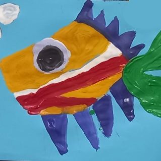 Тропическая рыбка.