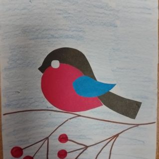 "Снегирь на ветке"