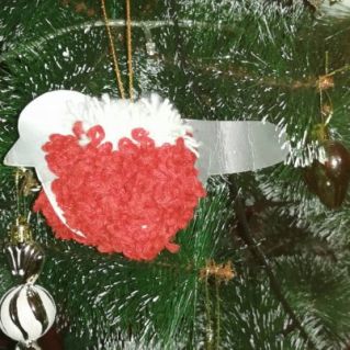 Ёлочная игрушка "Снегирь"