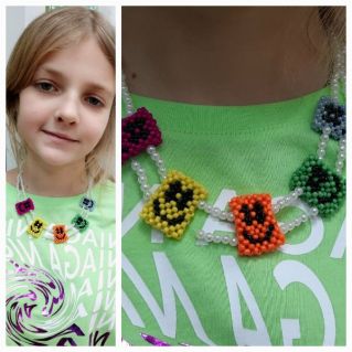 Колье "Смайлики"