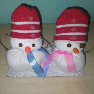 Веселые снеговички