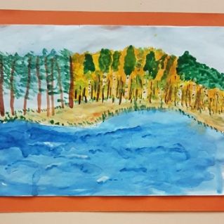 "На берегу озера"