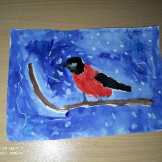 "Снегирь на ветке"