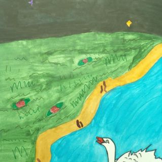 Белая лебедь