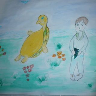 Рисунок "Сладкоежка Тимоша"