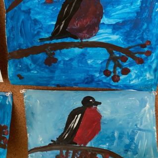 Снегирь-снегирь