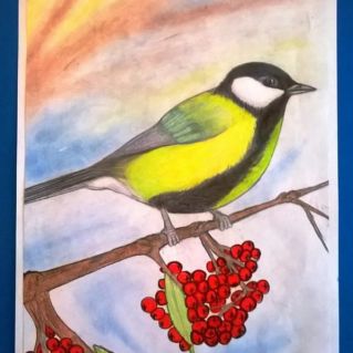 «Синичка на рябине»