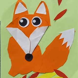 Лиса осенью