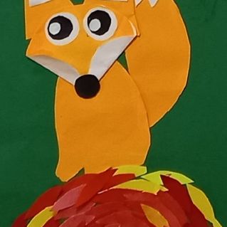 Лисица осенью