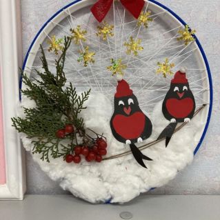 "Снегири на ветке калины"