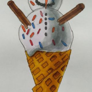 Снежное  мороженое