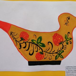 Уточка - солонка Хохломская роспись