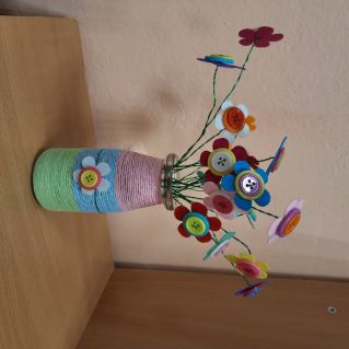 "Разноцветные ромашки"