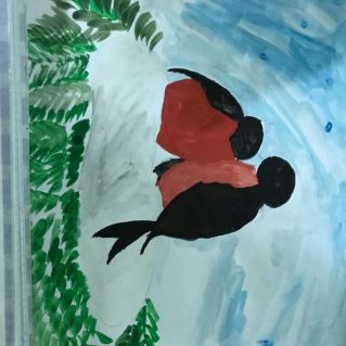 Прилетели снегири