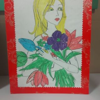 Весенний букет для мамы