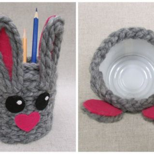 Карандашница из жестяной банки.