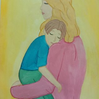 "В маминых объятьях"