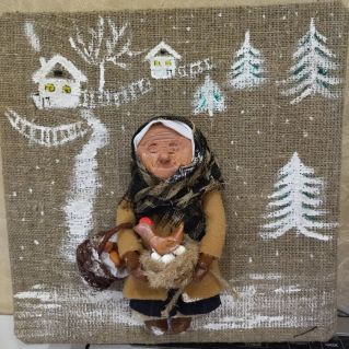 Бабушка в праздник Пасхи!