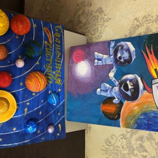 поделки "Покорение космоса"