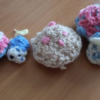 Мои первые игрушки ( вязание крючком)