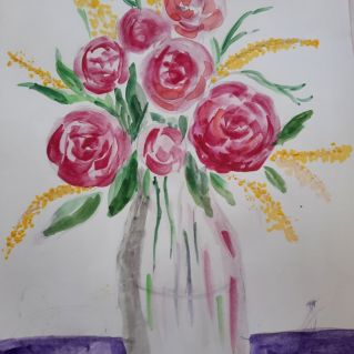 Ваза с цветами