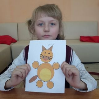 Аппликация "А у нас такой котенок!"