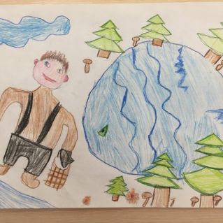 Емеля - лентяй и волшебная щука