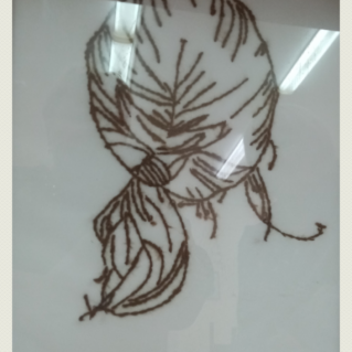 вышивка "Модель"