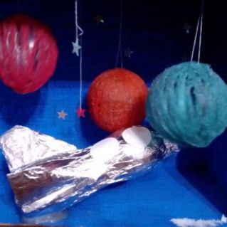 Ракета в космосе