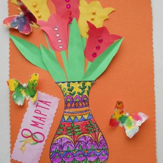 Весенний букет для мамочки