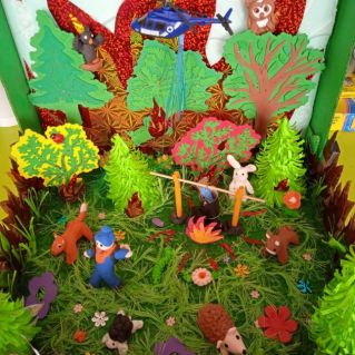 " Сбережём лес от огня"