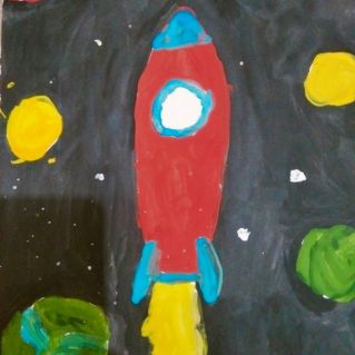 "Ракета в космосе"