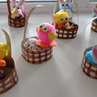 "Пасхальная корзинка с элементами техники Декупаж"