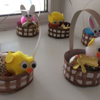 "Пасхальная корзинка с элементами техники Декупаж"