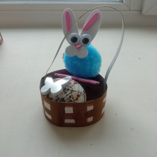 "Пасхальная корзинка с элементами техники Декупаж"