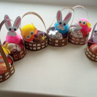 "Пасхальная корзинка с элементами техники Декупаж"