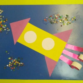 " Ракета летит в космос"