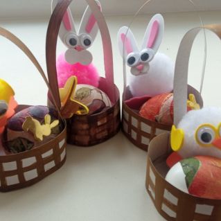 "Пасхальная корзинка с элементами техники Декупаж"