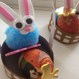 "Пасхальная корзинка с элементами техники Декупаж"