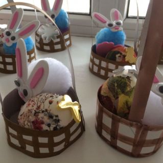 "Пасхальная корзинка с элементами техники Декупаж"