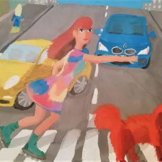 "Будь осторожен на дороге!"