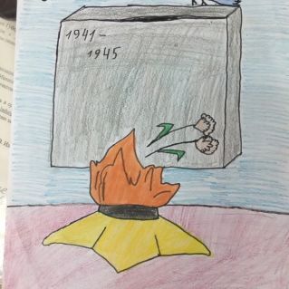 "Когда стою у вечного огня"