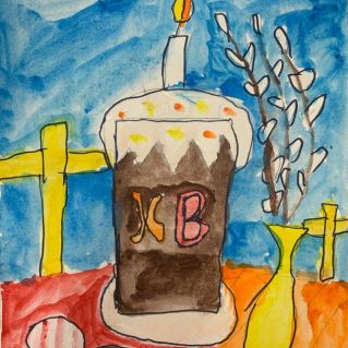 За праздничным столом