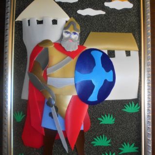 Панно "Воин князя А. Невского"