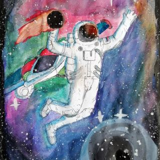 В открытом космосе