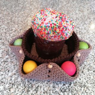 Вязание крючком - Пасхальная корзинка