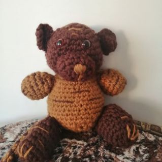 Вязание крючком - мишка