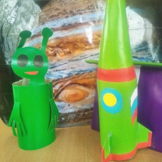 Инопланетянин и ракета