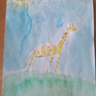 Жираф - самый высокий житель зоопарка