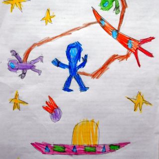 В открытом космосе